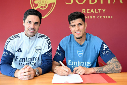 Piero Hincapié, defensor del Arsenal inglés.