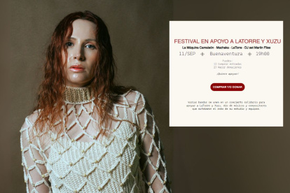 Cantante LaTorre y la invitación al festival benéfico.