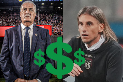 Gustavo Alfaro DT de Paraguay vs Sebastián Beccacece entrenador de Ecuador.