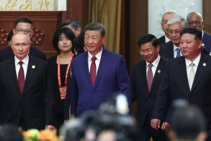 Los líderes de Rusia, China y Corea del Norte se reunieron en Pekín.