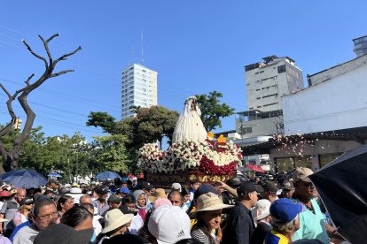 La procesión mariana recorrerá la avenida Machala, en el centro de Guayaquil, este sábado 8 de septiembre.