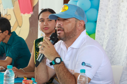Marvin Salas, alcalde de Nobol, en una foto de archivo.