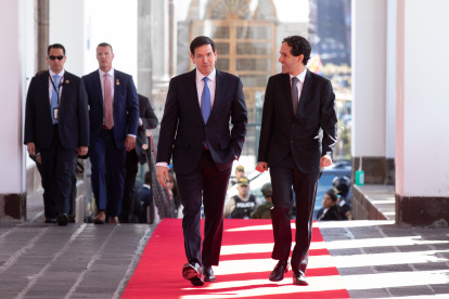 Marco Rubio se reunió con Daniel Noboa y la canciller este 4 de septiembre.