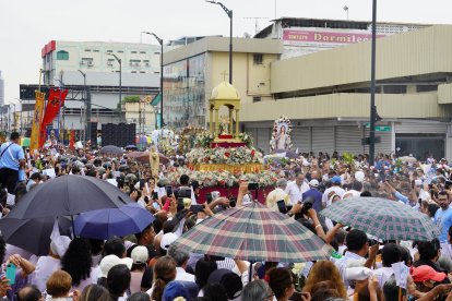 La procesión con las advocaciones de la Virgen María se realizará en la avenida Machala, en el centro de Guayaquil.