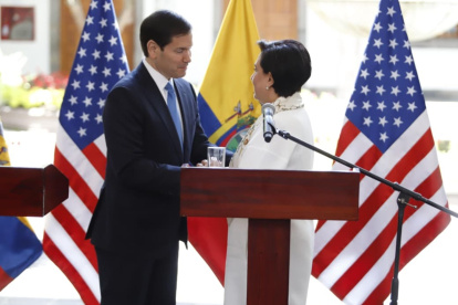 La canciller Gabriela Sommerfeld comprometió el apoyo de Ecuador para recibir refugiados desde EE.UU.