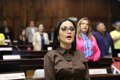 La jefa del bloque correísta en la Asamblea, Viviana Veloz, se pronunció sobre decisión de la Corte Constitucional.