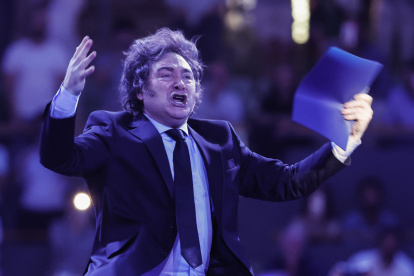 Fotografía del presidente Javier Milei.