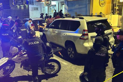 La escena del crimen, en la Alborada, fue acordonada por la Policía la noche del 6 de septiembre.