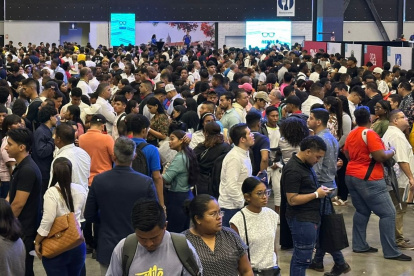 Demanda. Los asistentes triplicaron el número de las plazas ofertadas.