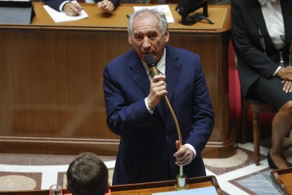 Francois Bayrou, antes de que su gobierno enfrente un voto de confianza en la Asamblea Nacional francesa en París, Francia, el 8 de septiembre de 2025.