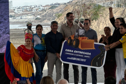 El presidente Daniel Noboa inauguró la Ruta E15 Spondylus