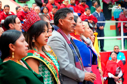 El prefecto de Chimborazo, Hermel Tayupanda.