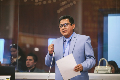 El asambleísta correísta Héctor Valladarez mocionó primero el archivo de la Ley Orgánica de Consulta Popular.