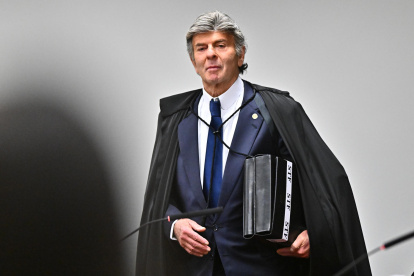 El juez de la Primera Sala de la Corte Suprema de Brasil, Luiz Fux, en el Supremo Tribunal Federal en Brasilia (Brasil).