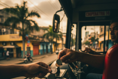 Ilustración de IA. El pasaje del transporte público e intercantonal, según el Gobierno, no subirá.