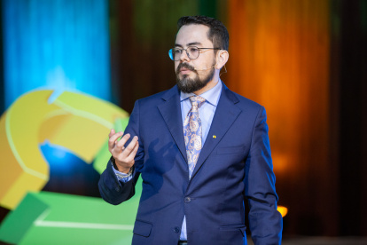 El científico Inty Grønneberg en un foro de la Asamblea Nacional, en 2020.