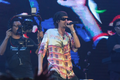 Danny Ocean en su concierto en Guayaquil.