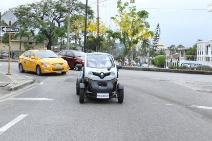 Un carro eléctrico de una de las fábricas de Europa.