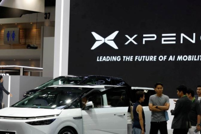 Uno de los carros de la marca Xpeng.
