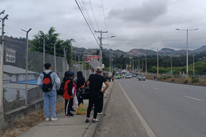Dos personas fueron detenidas en la protesta contra la eliminación del subsidio al diésel en Cuenca.