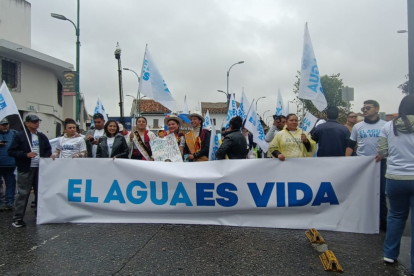 Organizaciones campesinas, indígenas y de la zona urbana de la ciudad llegaron al punto de partida de la gran marcha.