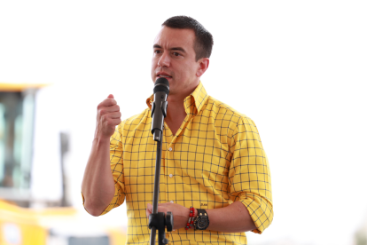 El presidente Daniel Noboa cumplió agenda en Piñas el 16 de septiembre de 2025.