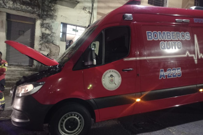 La ambulancia quedó totalmente operativa tras el robo.