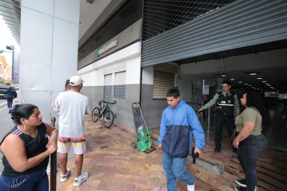 El edificio de BanEcuador en el centro de Guayaquil.