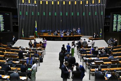 Fotografía de archivo del pleno de la Cámara de Diputados de Brasil.