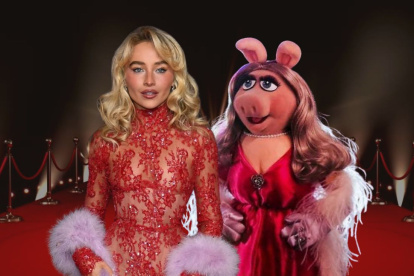 Sabrina Carpenter y Miss Piggy.