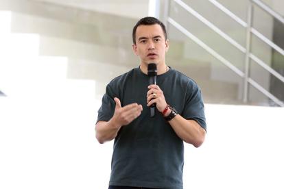 El presidente de Ecuador, Daniel Noboa, asegura que se mantendrá el orden y el respeto a la ley.