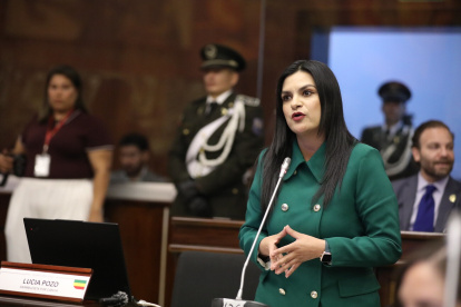 La asambleísta Lucía Pozo mocionó una resolución de respaldo en el Pleno sobre la convocatoria a Asamblea Constituyente.