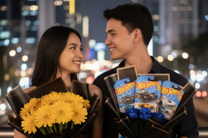 TikTok popularizó regalar flores amarillas y carritos Hot Wheels como gestos románticos en septiembre.