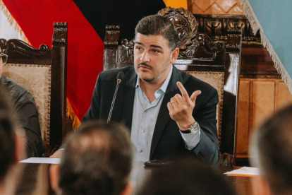 Aquiles Álvarez, alcalde de Guayaquil.