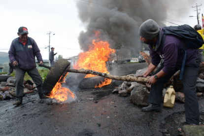 Referencial. Paro nacional en Ecuador de 2022.