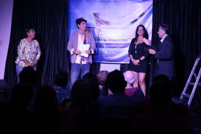 Durante la presentación de la comedia, La novela de Toledo.