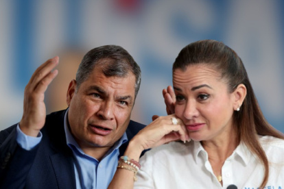 El expresidente también dedicó palabras a Luisa González.