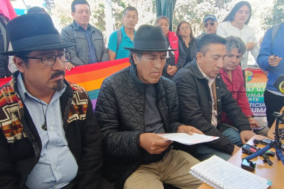 La FOA anunció el inicio del paro indefinido en contra del proyecto minero Loma Larga, en Quimsacocha.