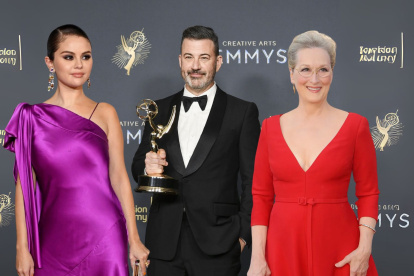 Selena Gómez, Jimmy Kimmel y Meryl Streep