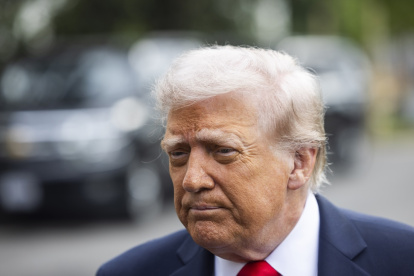 El presidente de EE.UU., Donald Trump habla en Washington, DC, EEUU.