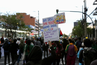 La noche del 23 de septiembre se registraron manifestaciones en el centro norte de Quito.
