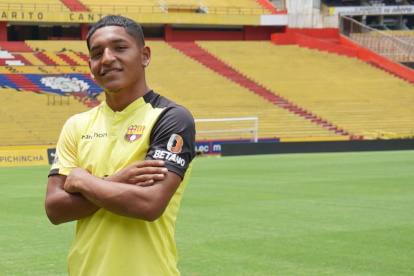 Jhon Acurio, delantero del Barcelona SC.