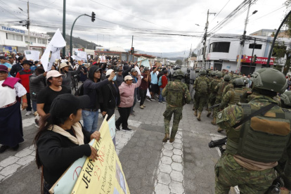 Así luce Otavalo tras la visita de Daniel Noboa en medio de las protestas.