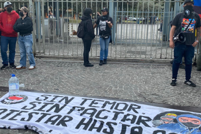 Una nueva concentración en los alrededores de la Plaza Indoamérica, en la Universidad Central, el 24 de septiembre del 2025.