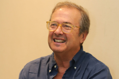 Javier Moro en su visita a Guayaquil