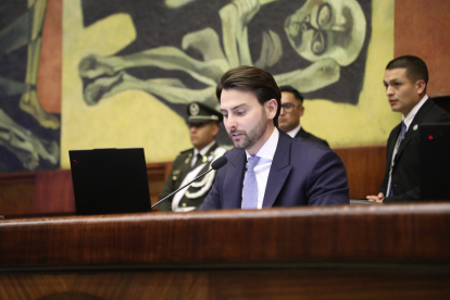 El presidente de la Asamblea Niels Olsen impulsa la queja contra el correísmo.