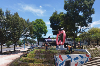 Obra. La rehabilitación del parque Kennedy beneficia a 20 mil vecinos.