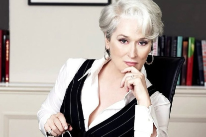 Meryl Streep en su rol de Miranda en El diablo viste a la moda.