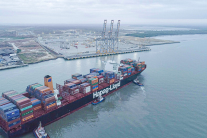 Las actividades de comercio exterior en Posorja, en el puerto DP World.