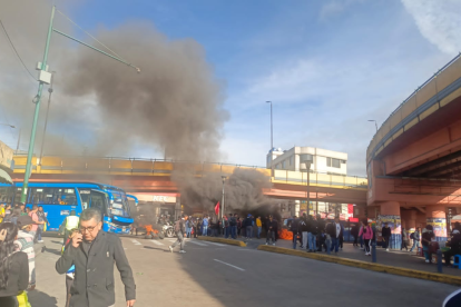 En Chillogallo, sur de Quito se registra cierres viales  por protestas.
